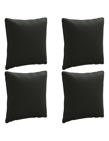 Cuscini per Schiena a 4 Pezzi PUTTEN 4 pcs 100% Poliestere Nero