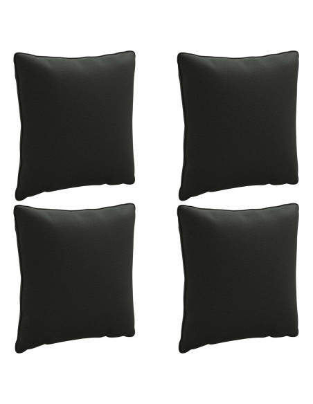 Cuscini per Schiena a 4 Pezzi PUTTEN 4 pcs 100% Poliestere Nero