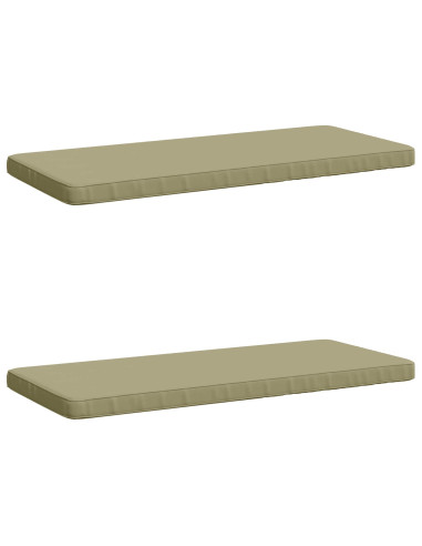 Cuscini per Panchina a 2 Pezzi VUGHT 2 pz 100% Poliestere