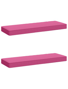 Cuscini per Panchina a 2 Pezzi VUGHT 2 pcs 100% Poliestere Rosa