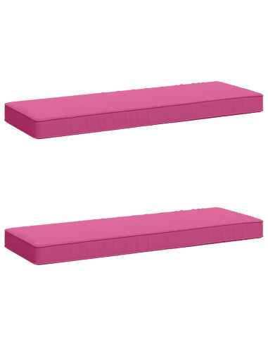 Cuscini per Panchina a 2 Pezzi VUGHT 2 pcs 100% Poliestere Rosa