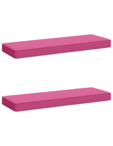 Cuscini per Panchina a 2 Pezzi VUGHT 2 pcs 100% Poliestere Rosa