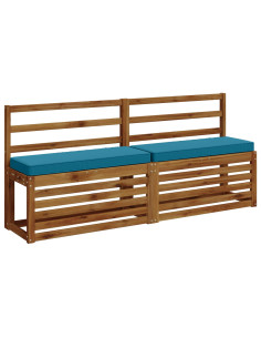 Cuscini per Panchina a 2 Pezzi VUGHT 2 pcs 100% Poliestere 2