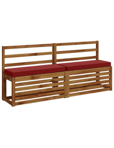 Cuscini per Panchina a 2 Pezzi VUGHT 2 pcs 100% Poliestere 2