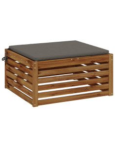 Cuscino per Sedia in Unico Pezzo SOEST 100% Poliestere Grigio 2