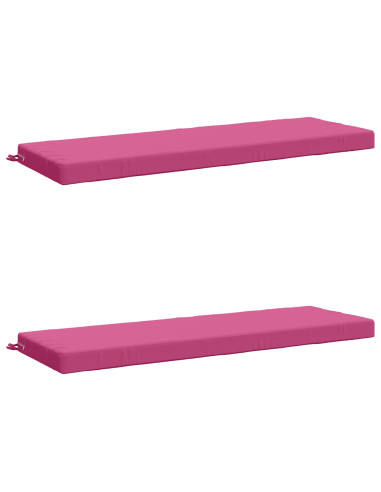 Cuscini per Panchina a 2 Pezzi SOEST 2 pz 100% Poliestere Rosa