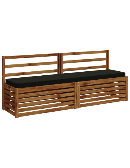 Cuscino per Panchina a 1 Pezzo VUGHT 100% Poliestere Nero