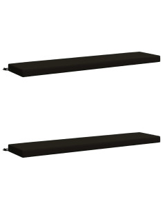 Cuscini per Panchina a 2 Pezzi SOEST 2 pz 100% Poliestere Nero