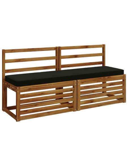 Cuscino per Panchina a 1 Pezzo VUGHT 100% Poliestere Nero