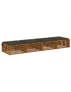Cuscini per Sedia in 4 Pezzi SOEST 4 pz 100% Poliestere 2