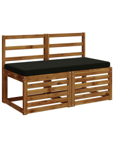 Cuscino per Panchina a 1 Pezzo VUGHT 100% Poliestere Nero 2