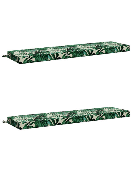 Cuscini per Panchina a 2 Pezzi SOEST 2 pz 100% Poliestere
