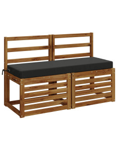 Cuscini per Panchina a 2 Pezzi SOEST 2 pz 100% Poliestere 2