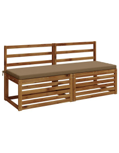 Cuscini per Panchina a 2 Pezzi SOEST 2 pz 100% Poliestere 2