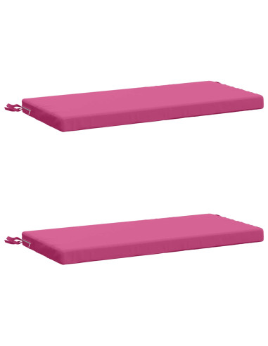 Cuscini per Panchina a 2 Pezzi SOEST 2 pz 100% Poliestere Rosa