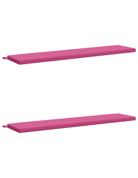 Cuscini per Panchina a 2 Pezzi SOEST 2 pz 100% Poliestere Rosa