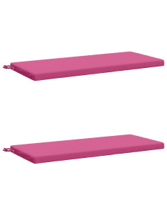 Cuscini per Panchina a 2 Pezzi SOEST 2 pz 100% Poliestere Rosa