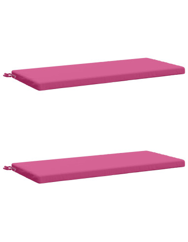 Cuscini per Panchina a 2 Pezzi SOEST 2 pz 100% Poliestere Rosa