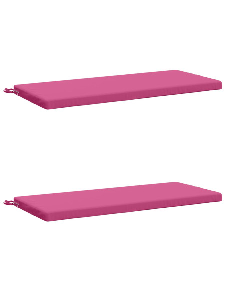 Cuscini per Panchina a 2 Pezzi SOEST 2 pz 100% Poliestere Rosa