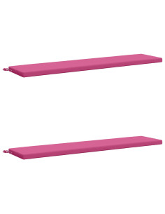 Cuscini per Panchina a 2 Pezzi SOEST 2 pz 100% Poliestere Rosa