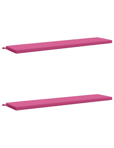 Cuscini per Panchina a 2 Pezzi SOEST 2 pz 100% Poliestere Rosa