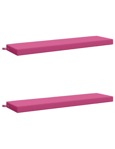 Cuscini per Panchina a 2 Pezzi SOEST 2 pz 100% Poliestere Rosa