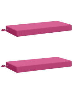 Cuscini per Panchina a 2 Pezzi SOEST 2 pz 100% Poliestere Rosa