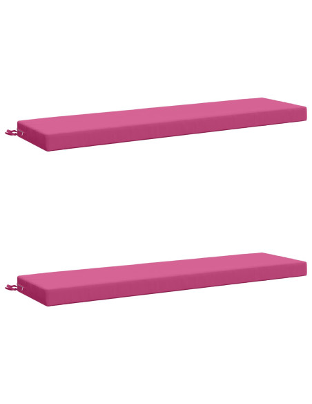 Cuscini per Panchina a 2 Pezzi SOEST 2 pz 100% Poliestere Rosa