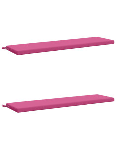Cuscini per Panchina a 2 Pezzi SOEST 2 pz 100% Poliestere Rosa