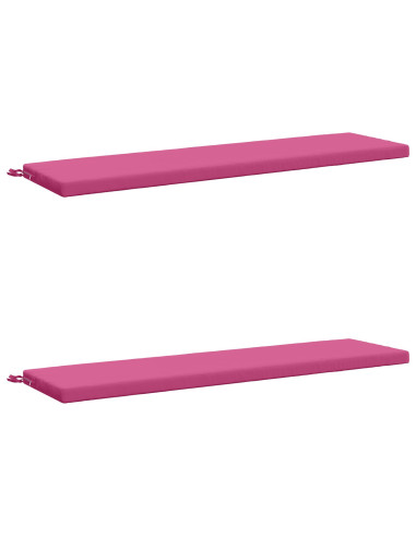 Cuscini per Panchina a 2 Pezzi SOEST 2 pz 100% Poliestere Rosa