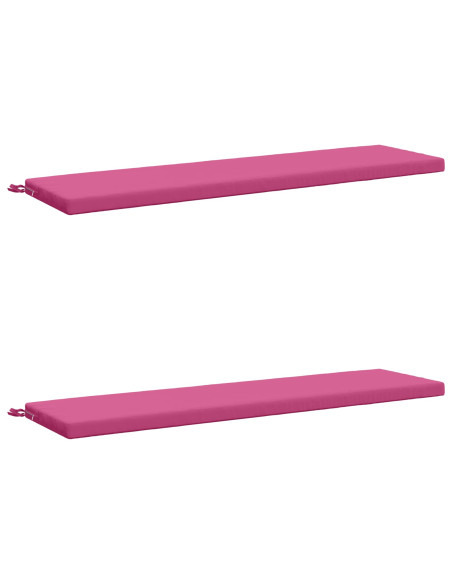 Cuscini per Panchina a 2 Pezzi SOEST 2 pz 100% Poliestere Rosa