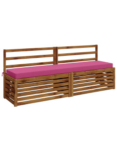 Cuscini per Panchina a 2 Pezzi SOEST 2 pz 100% Poliestere Rosa 2