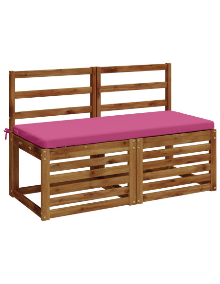 Cuscini per Panchina a 2 Pezzi SOEST 2 pz 100% Poliestere Rosa