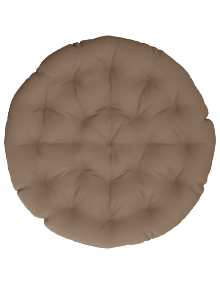 Cuscino per Sedia Papasan VIANEN 100% Poliestere Tortora