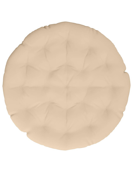 Cuscino per Sedia Papasan VIANEN 100% Poliestere Crema