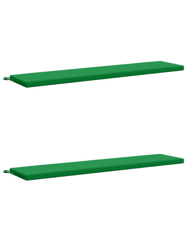 Cuscini per Panchina a 2 Pezzi SOEST 2 pz 100% Poliestere Verde