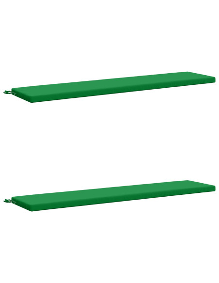 Cuscini per Panchina a 2 Pezzi SOEST 2 pz 100% Poliestere Verde