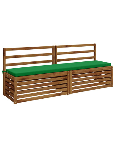 Cuscini per Panchina a 2 Pezzi SOEST 2 pz 100% Poliestere Verde