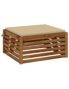 Cuscino per Sedia in Unico Pezzo SOEST 100% Poliestere Beige 2