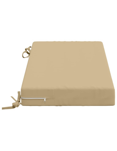 Cuscini per Panchina a 2 Pezzi SOEST 2 pz 100% Poliestere Beige