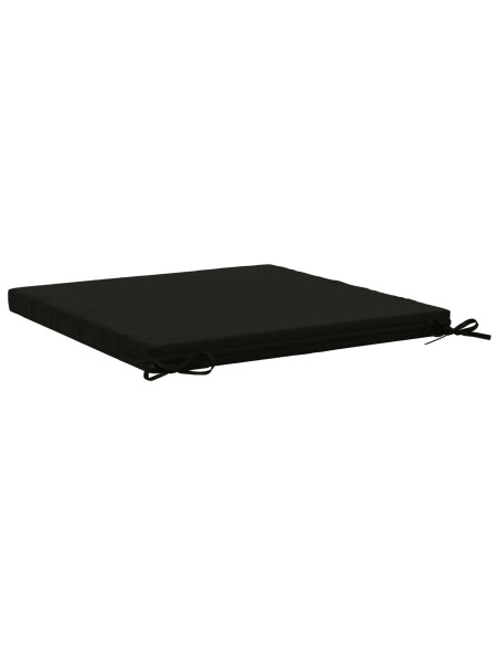 Cuscini per Sedia in 4 Pezzi SOEST 4 pz 100% Poliestere Nero