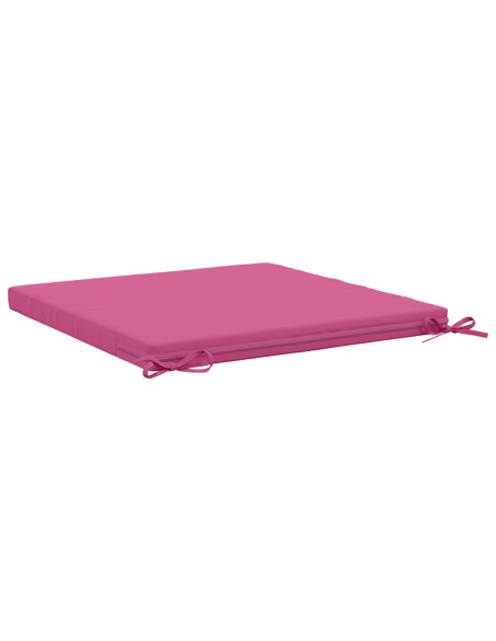 Cuscini per Sedia in 4 Pezzi SOEST 4 pz 100% Poliestere Rosa