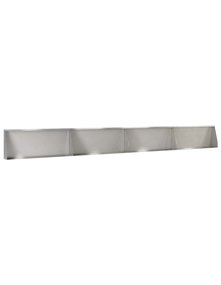 Muro di contenimento 4 pz 100 x 12 x 30 cm Acciaio Inox Argento