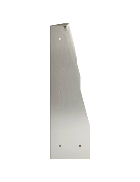 Muro di contenimento 4 pz 100 x 12 x 30 cm Acciaio Inox Argento