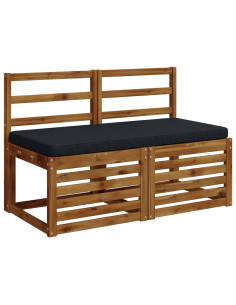 Cuscino per Panchina a 1 Pezzo VUGHT 100% Poliestere Blu Scuro 2