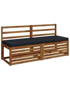 Cuscino per Panchina a 1 Pezzo VUGHT 100% Poliestere Blu Scuro 2