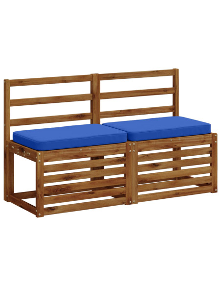 Cuscino per Panchina a 1 Pezzo VUGHT 100% Poliestere Blu Reale
