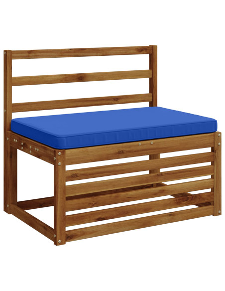 Cuscino per Panchina a 1 Pezzo VUGHT 100% Poliestere Blu Reale
