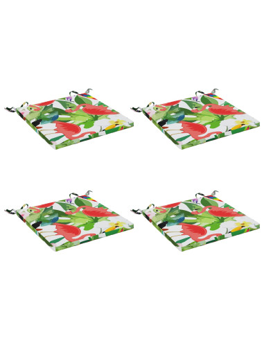 Cuscini per Sedia in 4 Pezzi SOEST 4 pz 100% Poliestere