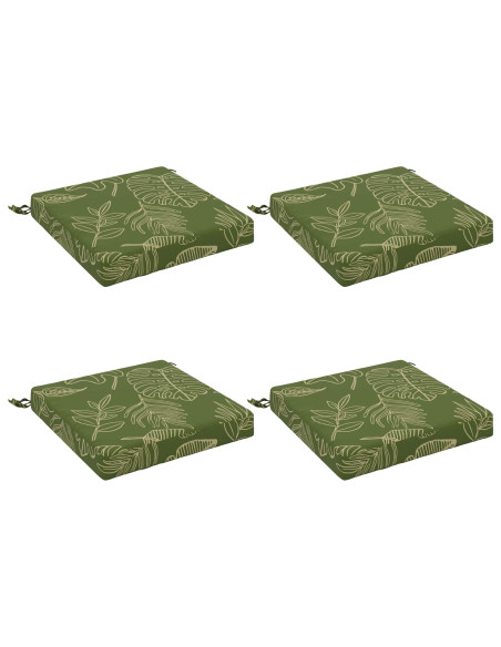 Cuscini per Sedia in 4 Pezzi SOEST 4 pz 100% Poliestere